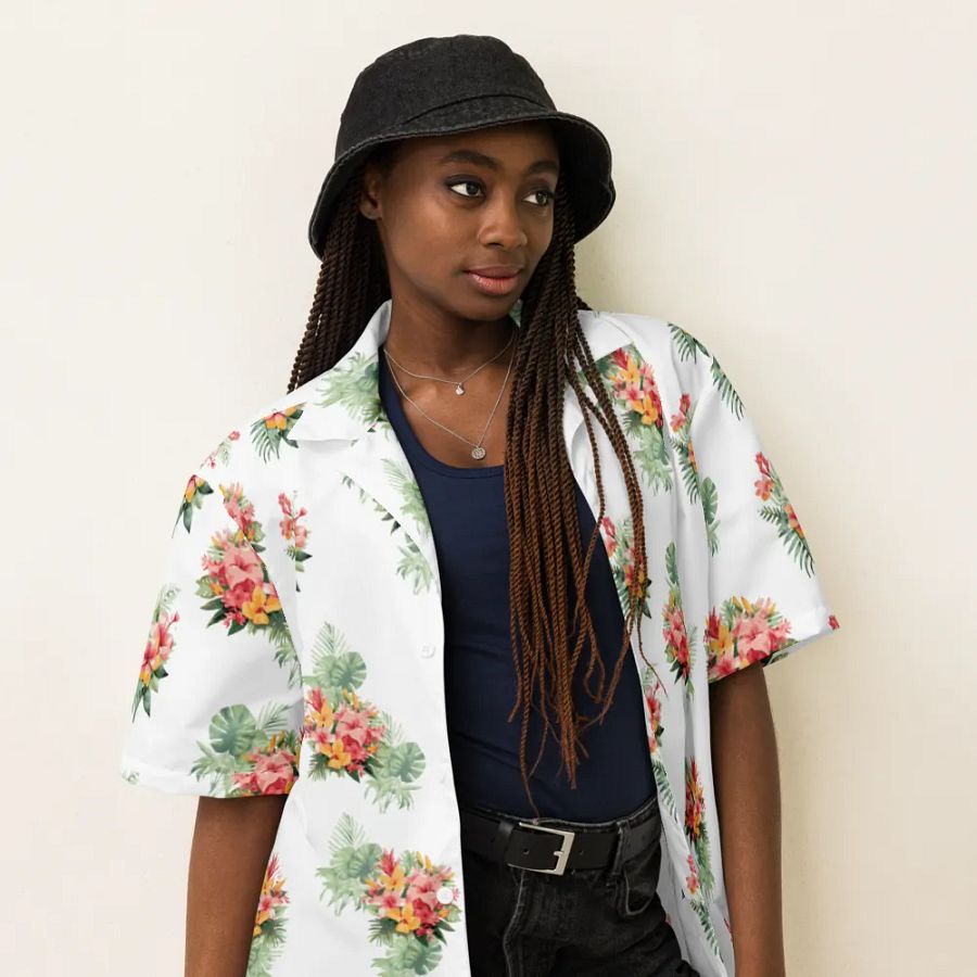 Hawaiian Style Shirt, Tropical Florals product image (4)