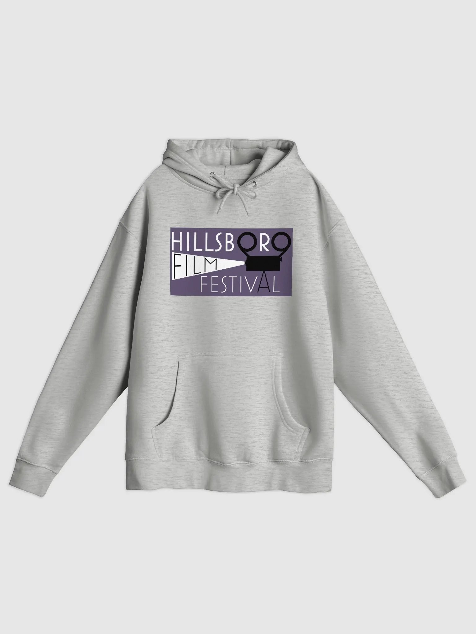 Hillsboro Film Festival Grey Logo Hoodie product image (1)