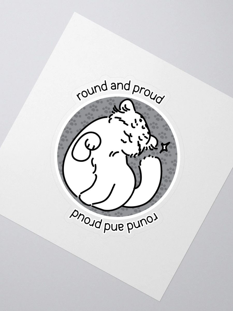 Round and Proud Manul Unlabeled Version - Sticker product image (5)