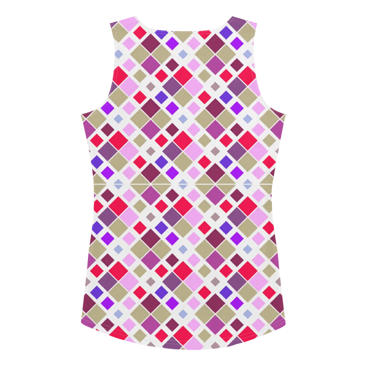 Colorful Square Pattern Design Tank Top - Ver 4 product image (2)