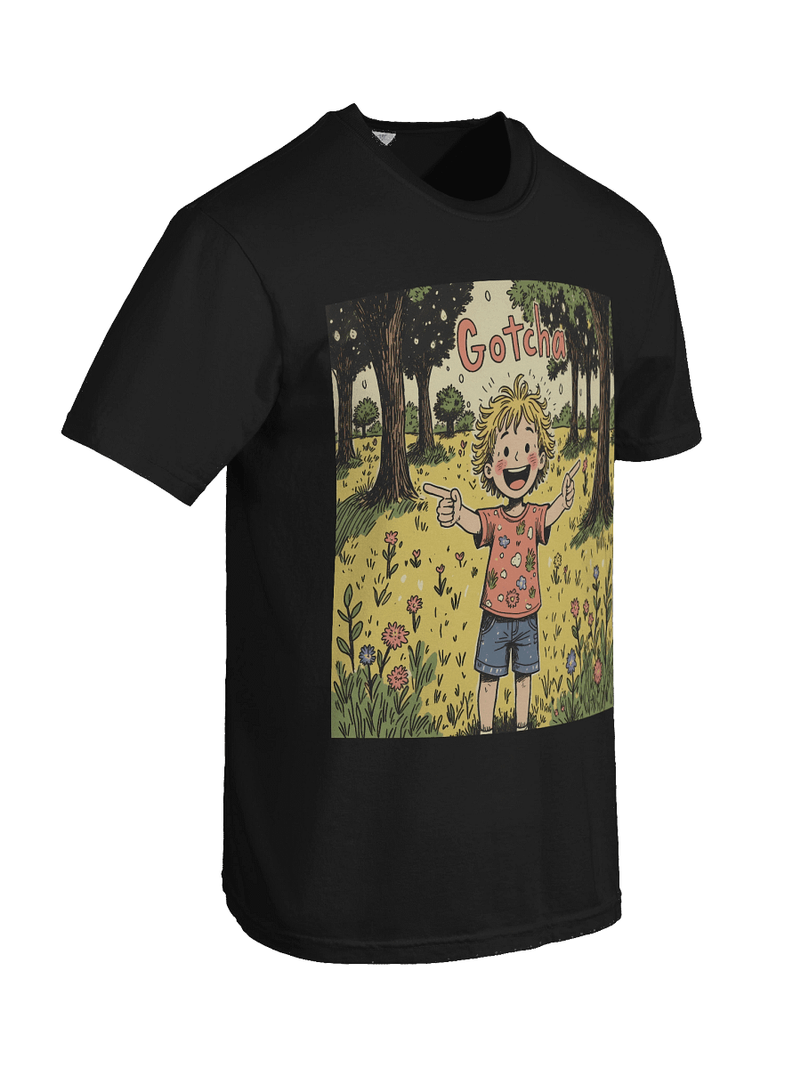 Gotcha! Playful Child – Whimsical Forest Heavyweight T-Shirt product image (77)