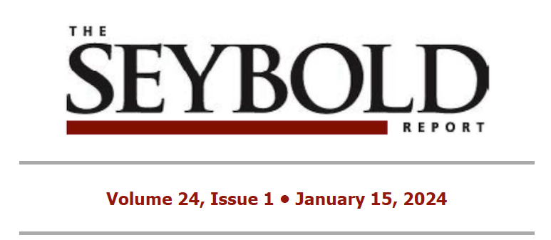 Seybold Report Issue 24.01, January 2024 product image (1)