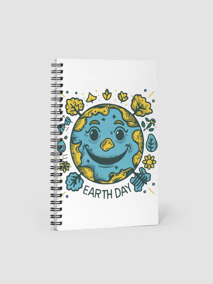 Happy Earth Spiral Notebook product image (1)