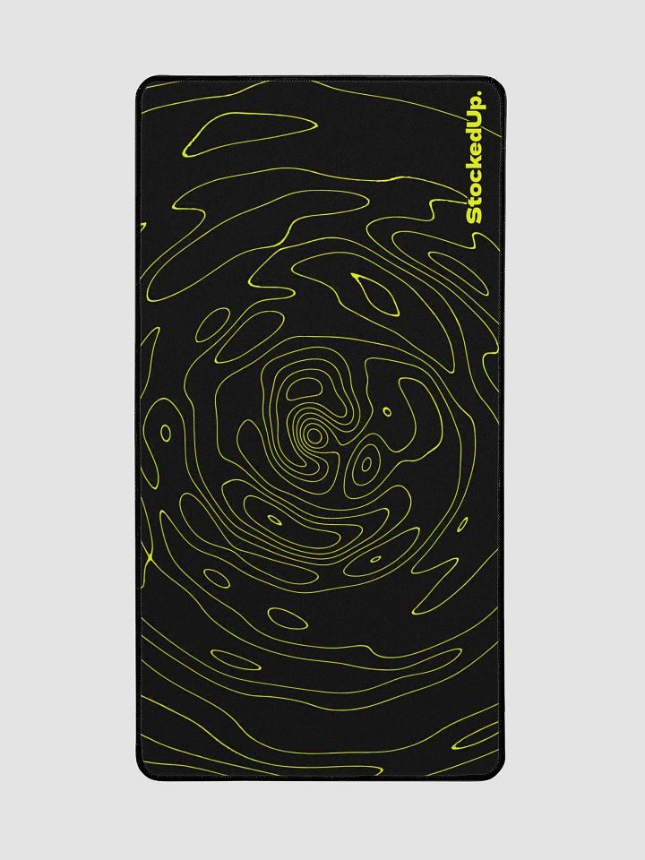Black & Yellow Topo Mousepad Stocked Up product image (2)