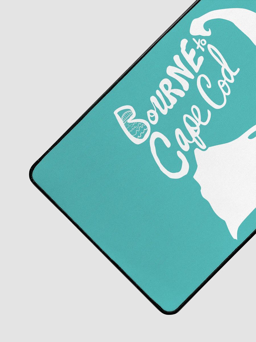 Allcolor SP70018 | BOURNE to Cape Cod™ Desk Mat | Coastal Comfort for Your Workspace | White Logo on Dark Turquoise product image (3)