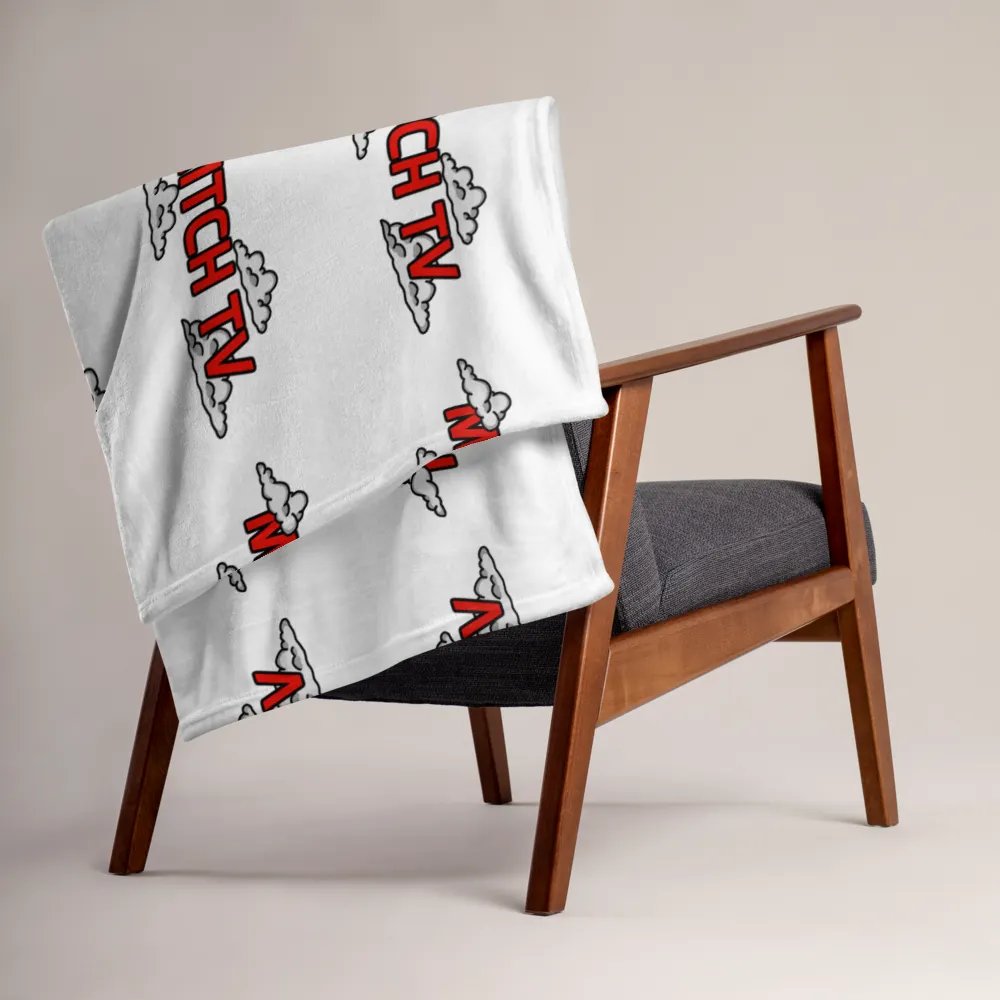 All-over Mitch TV print throw blanket product image (3)