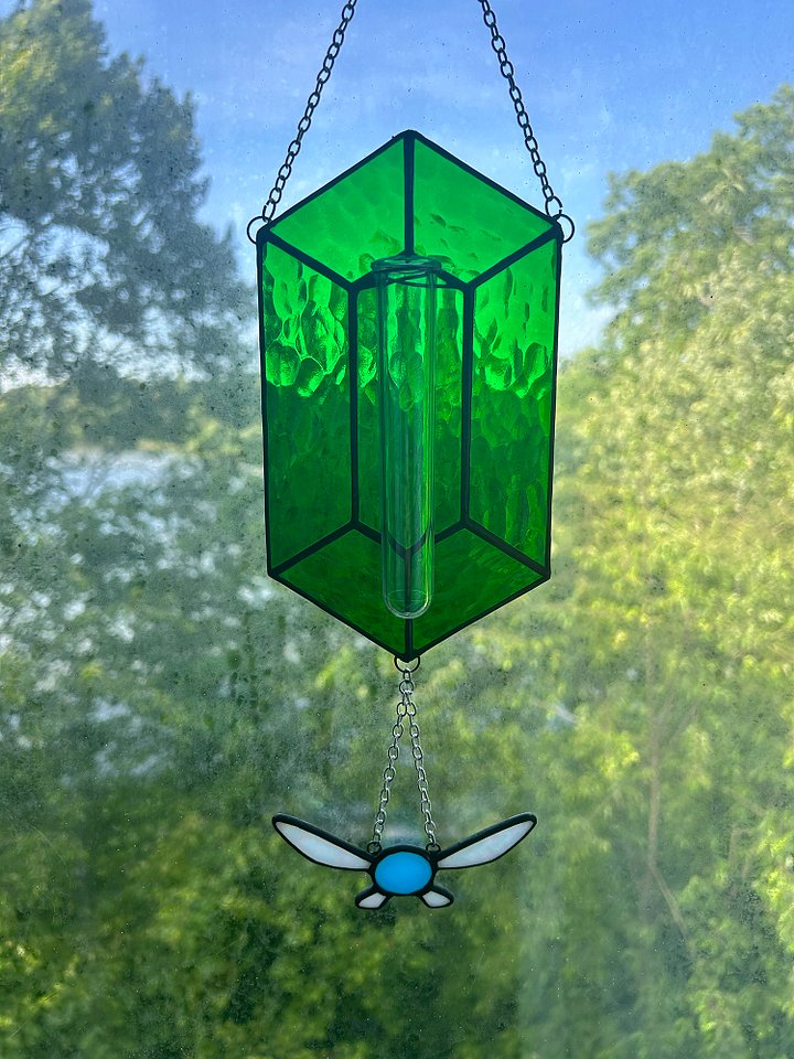 Zelda Rupee with Navi Stained Glass Propagation Station product image (1)