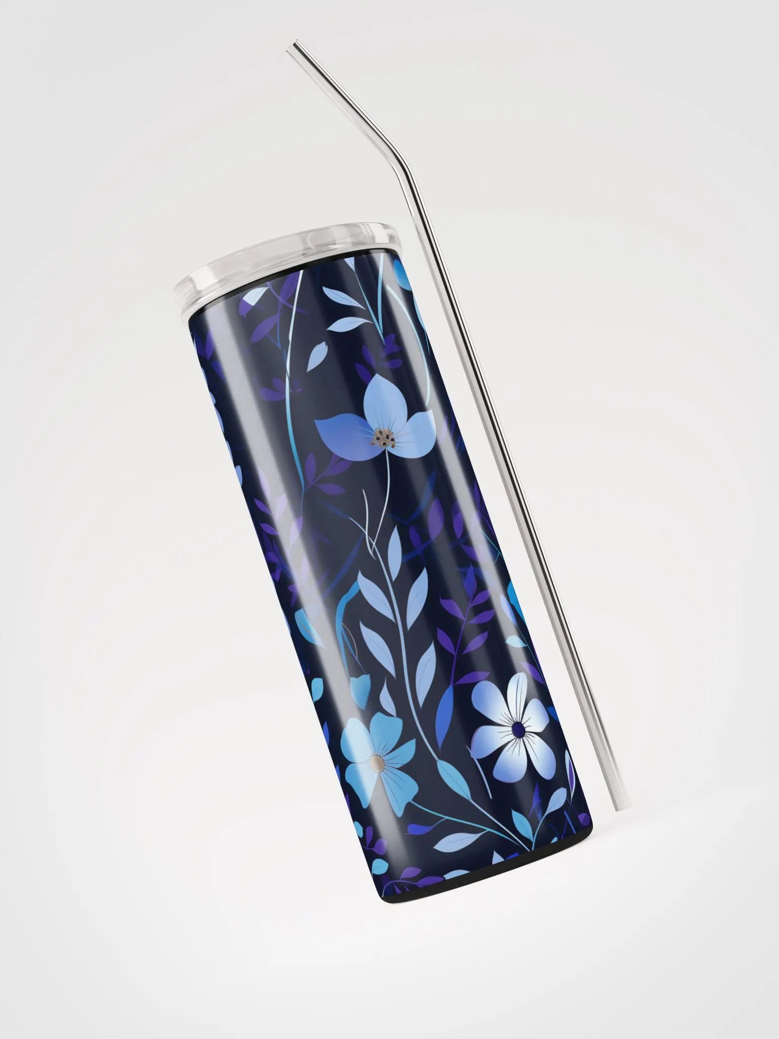 Midnight Pastel Floral 20oz Insulated Stainless Steel Tumbler | Durable & Stylish product image (3)