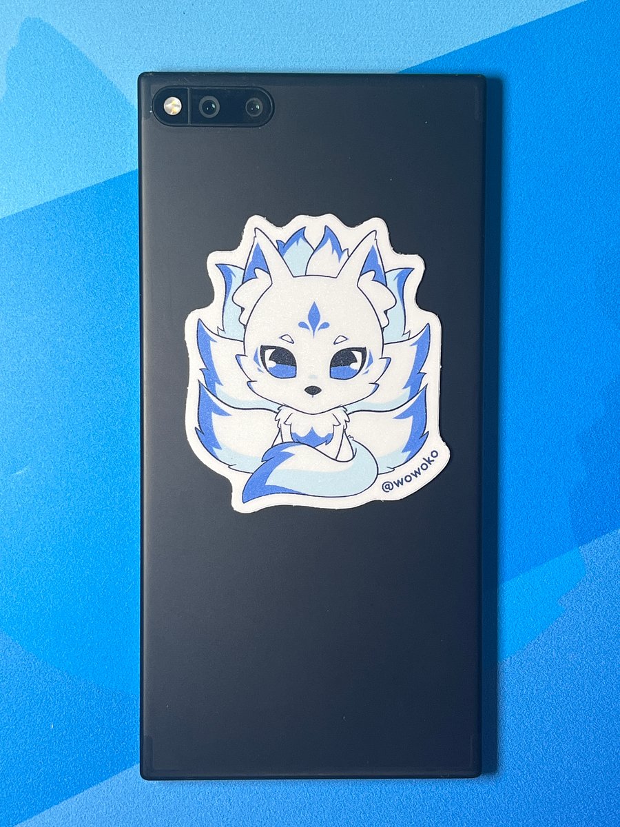 Blue Kitsune Fox - Sticker product image (2)