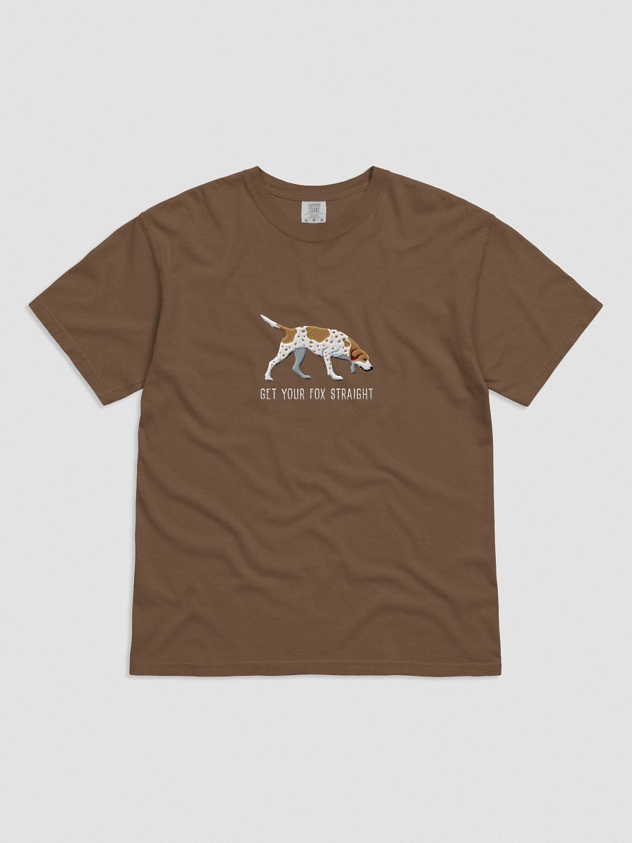 Get Your Fox Straight T-Shirt(Embroidered) of an American Foxhound(Tan & White) product image (21)