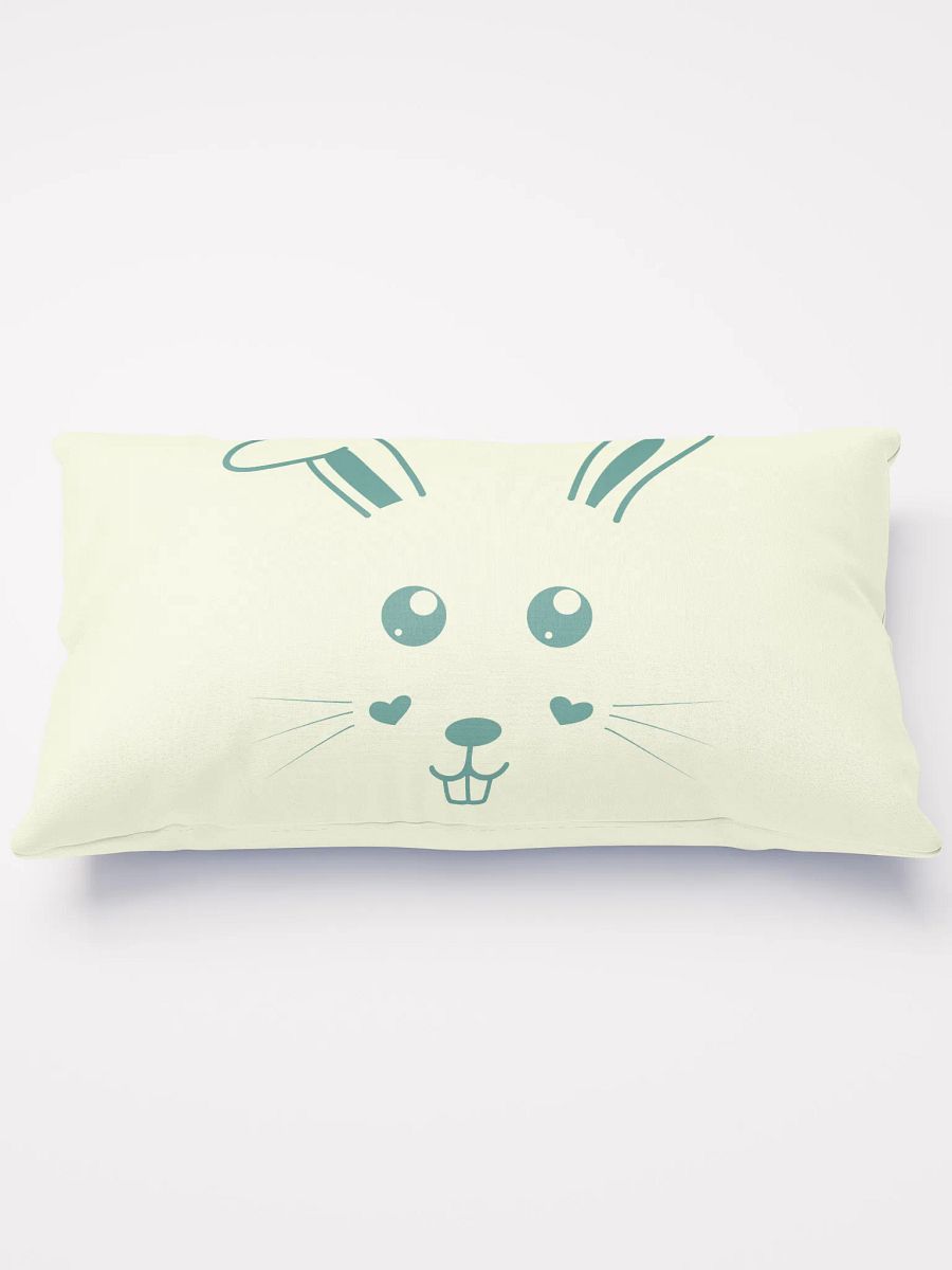 Adorable Bunny Print Pillow – Perfect for Cozy Home Decor and Animal Lovers product image (1)