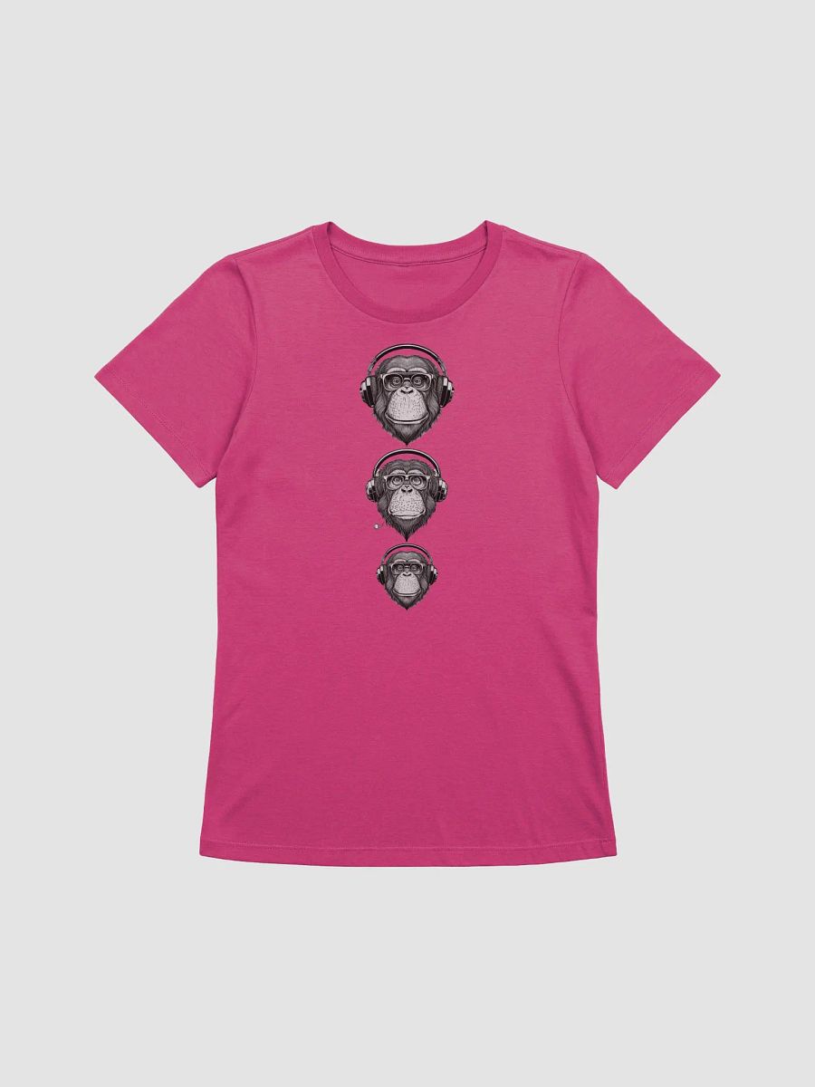 Monkey Business Womans T Shirt (Tri Chimp) product image (1)