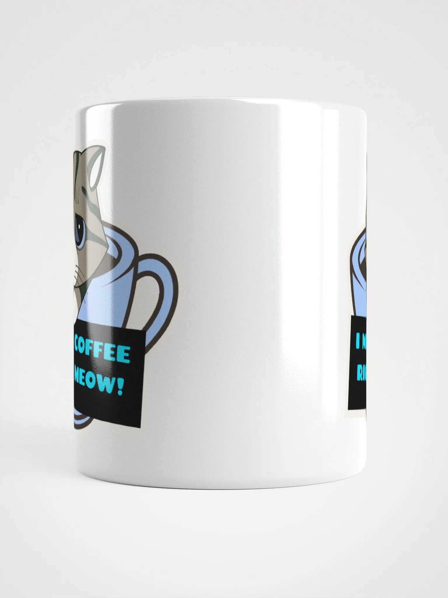I Need Coffee Right Meow! - White Glossy Mug product image (5)