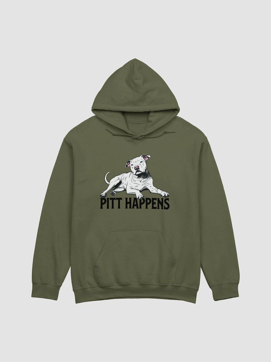 Pitt Happens Hooded Sweatshirt of a Pitbull Terrier(White) | Funny Hoodie for Pittie and Staffy Paw-rents product image (16)