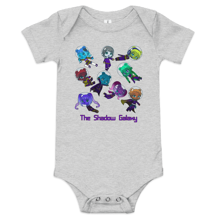 The Shadow Galaxy (Floating Shadow Bears) - Baby short-sleeved one piece product image (1)