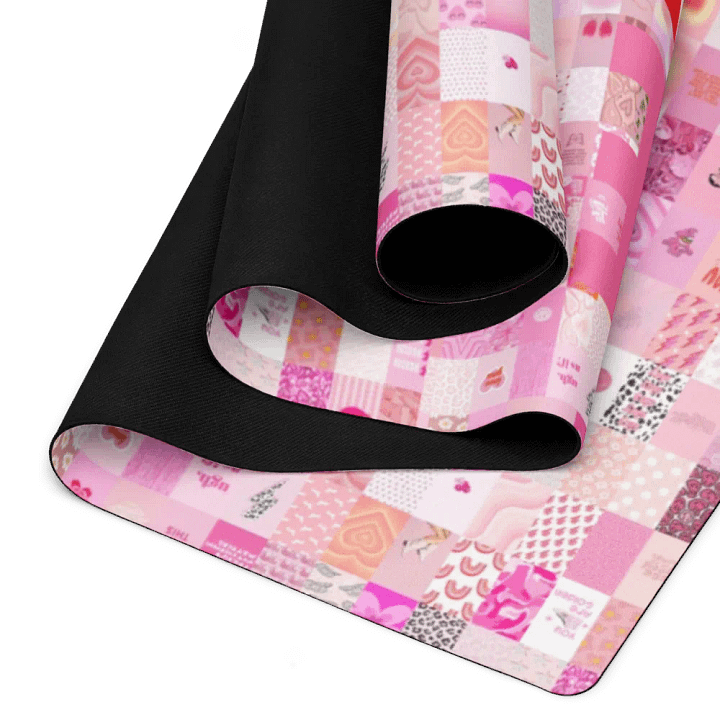 Live bold pink yoga mat product image (2)