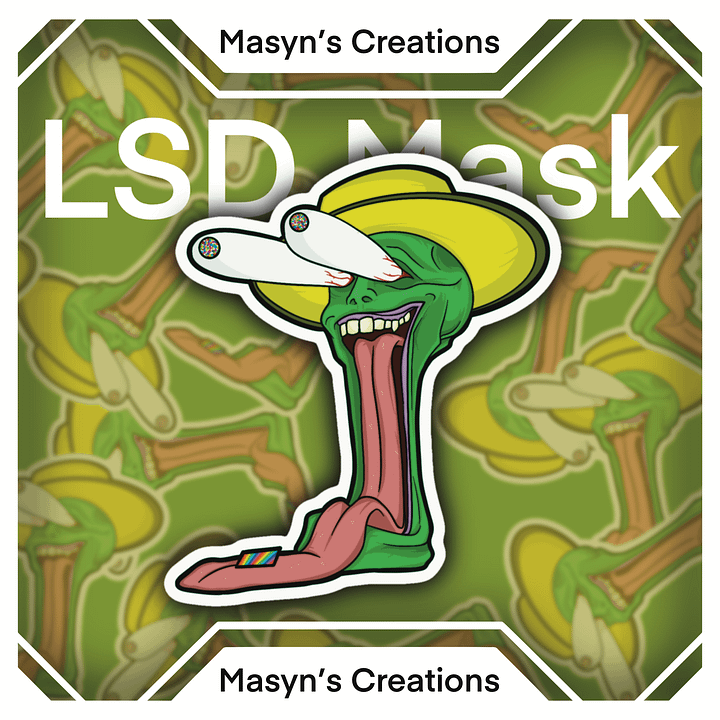 LSD Mask Sticker product image (1)