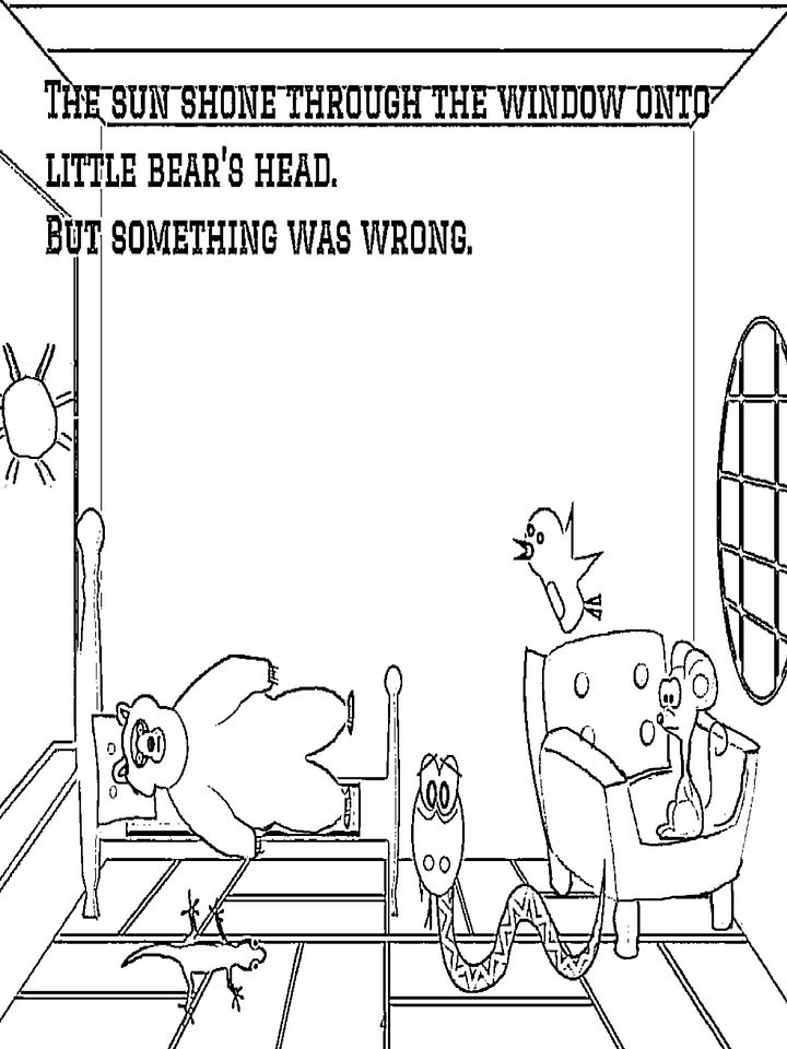 The Angry Little Bear Coloring Story for Kids product image (2)