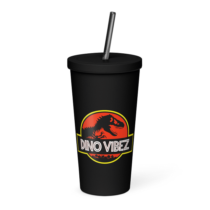 Jurassic Tumbler with straw product image (1)
