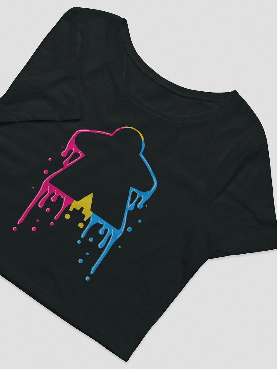 Drippy Pan Pride Meeple Crop Top Shirt product image (1)