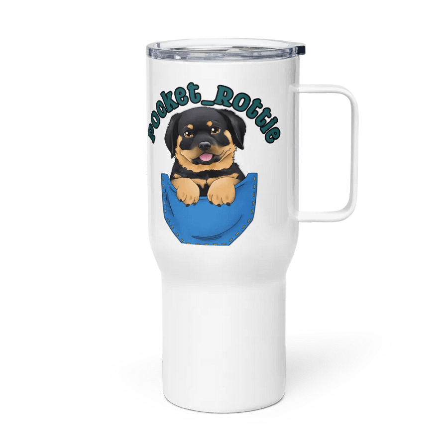 Pocket Rottie Travel Tumbler with Handle product image (3)