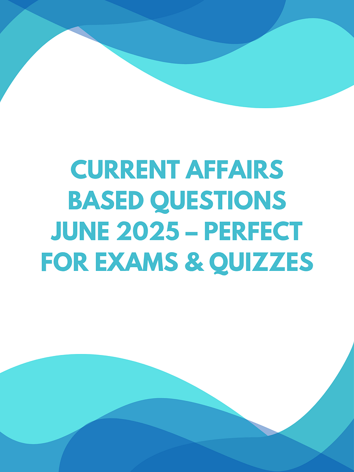 Quizzes Current Affairs: Stay Sharp for Exams & Quizzes! product image (1)