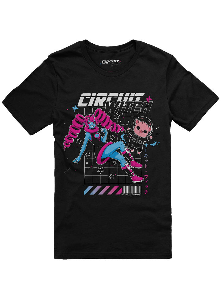 Circuit Witch & PuuPuu The Space Pig Cyberpunk Style - T-Shirt (S-5XL) product image (1)