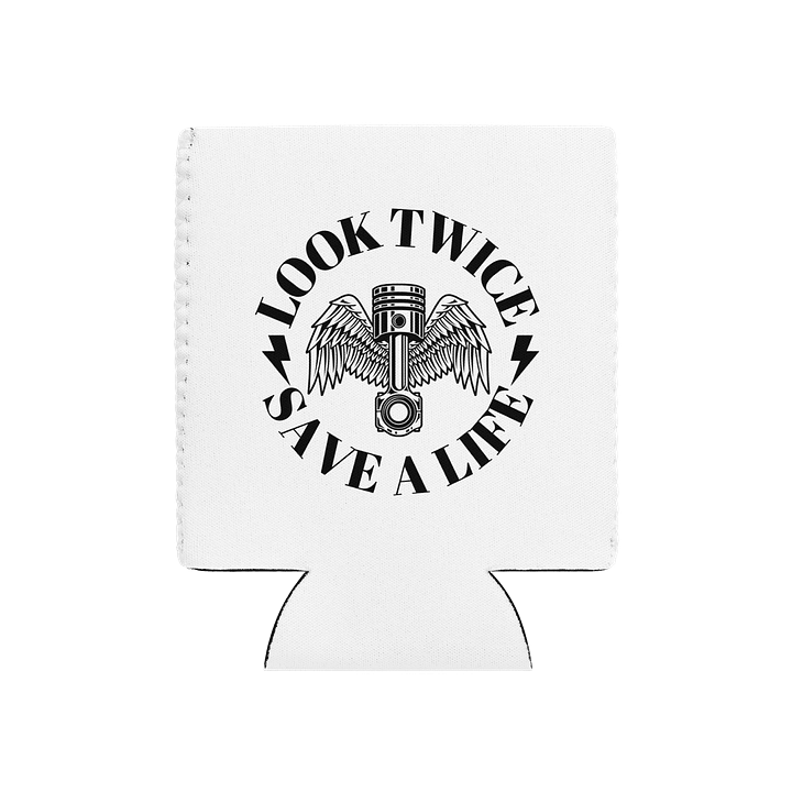 Outlaw Baggers Look Twice, Save A Life Koozie product image (1)
