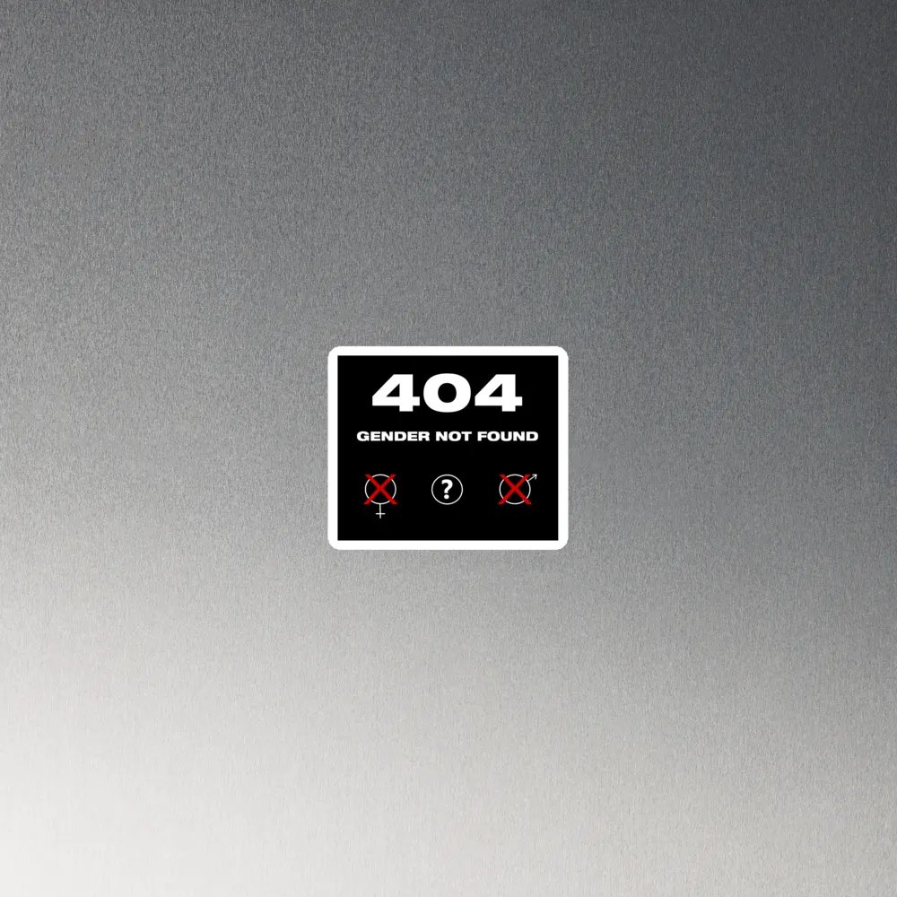 404 Gender Not Found Magnet product image (2)