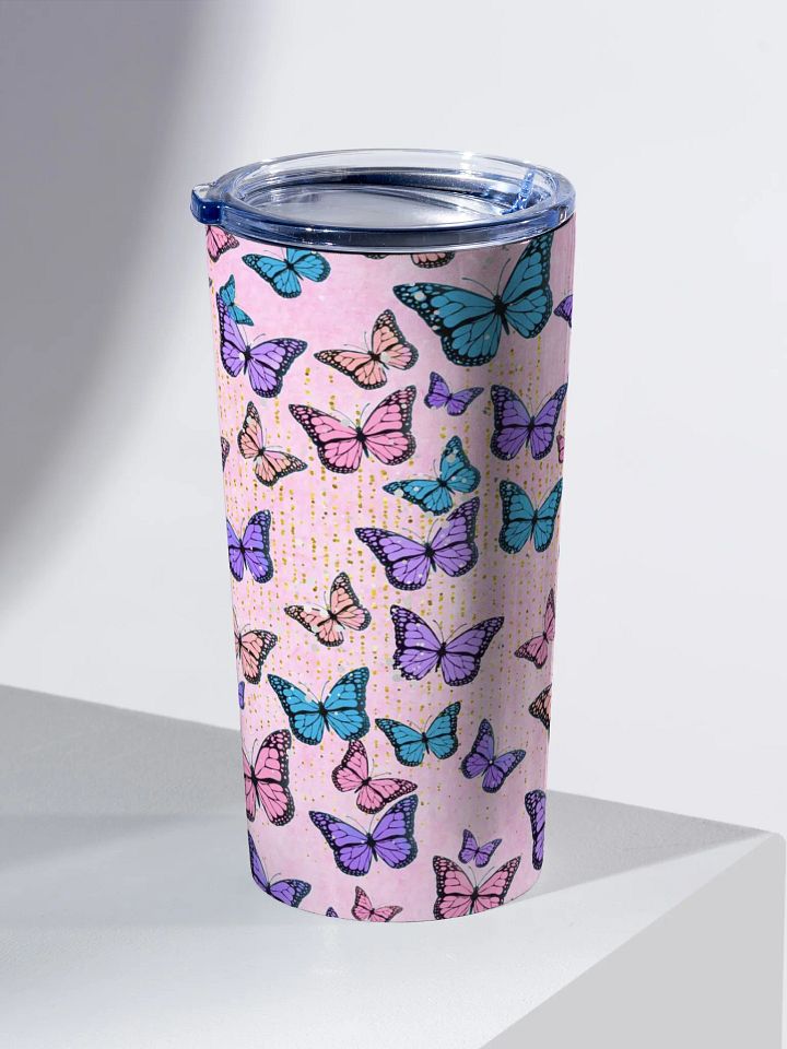 Butterfly Bliss 20oz Stainless Steel Tumbler gift for friends ladies mothers daughters colleagues product image (2)