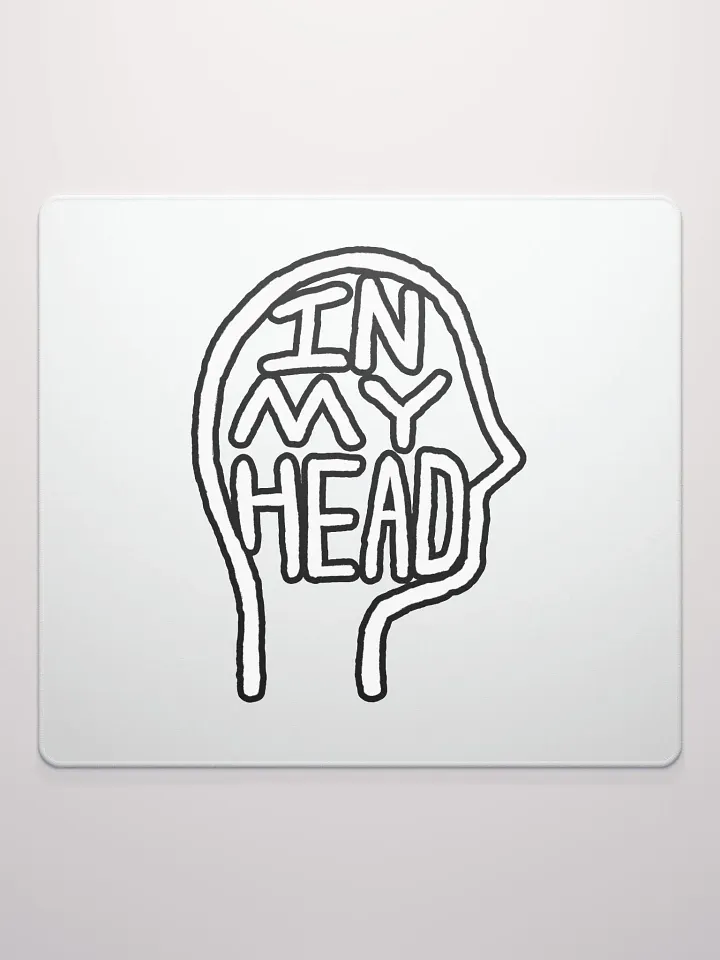 In My Head (lined design, #763D7D) mouse pad product image (2)