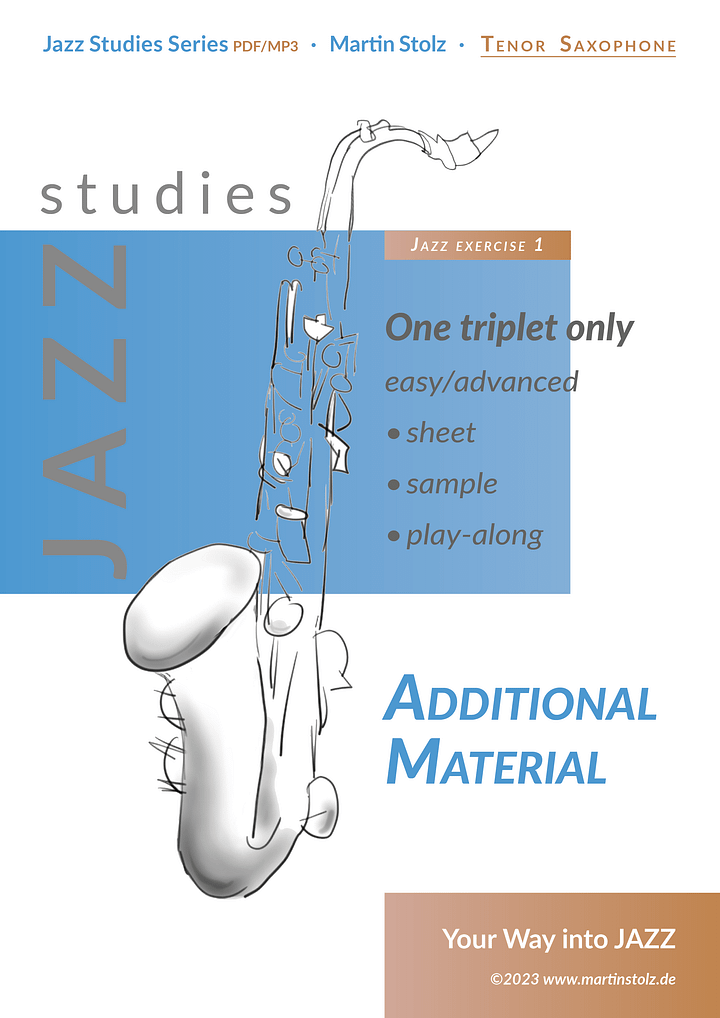 One Triplet only - Tenor Saxophone (Exercise 1 Jazz Studies) product image (1)