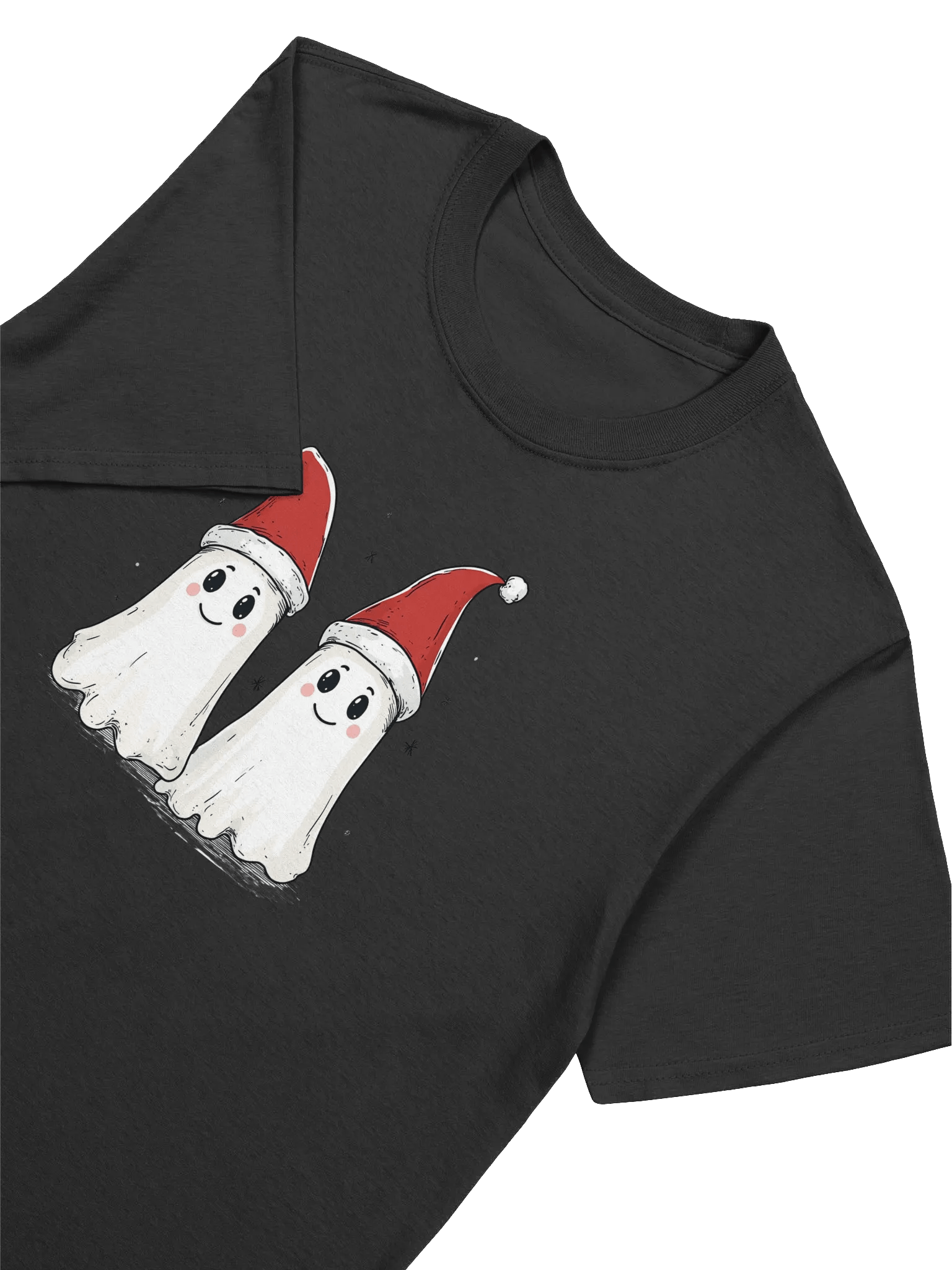 Funny Ghost Christmas Santas Unisex T-Shirts product image (15)
