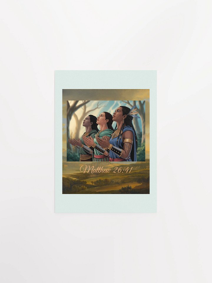 The Power Of Prayers Christian Paper Poster. product image (1)
