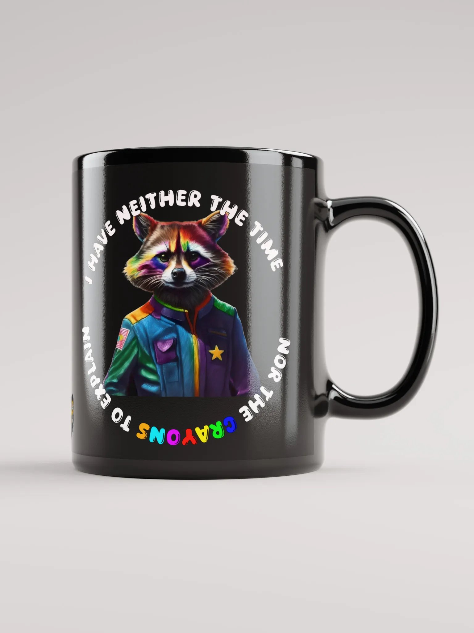 Whimsical Raccoon Space Jacket Mug product image (2)