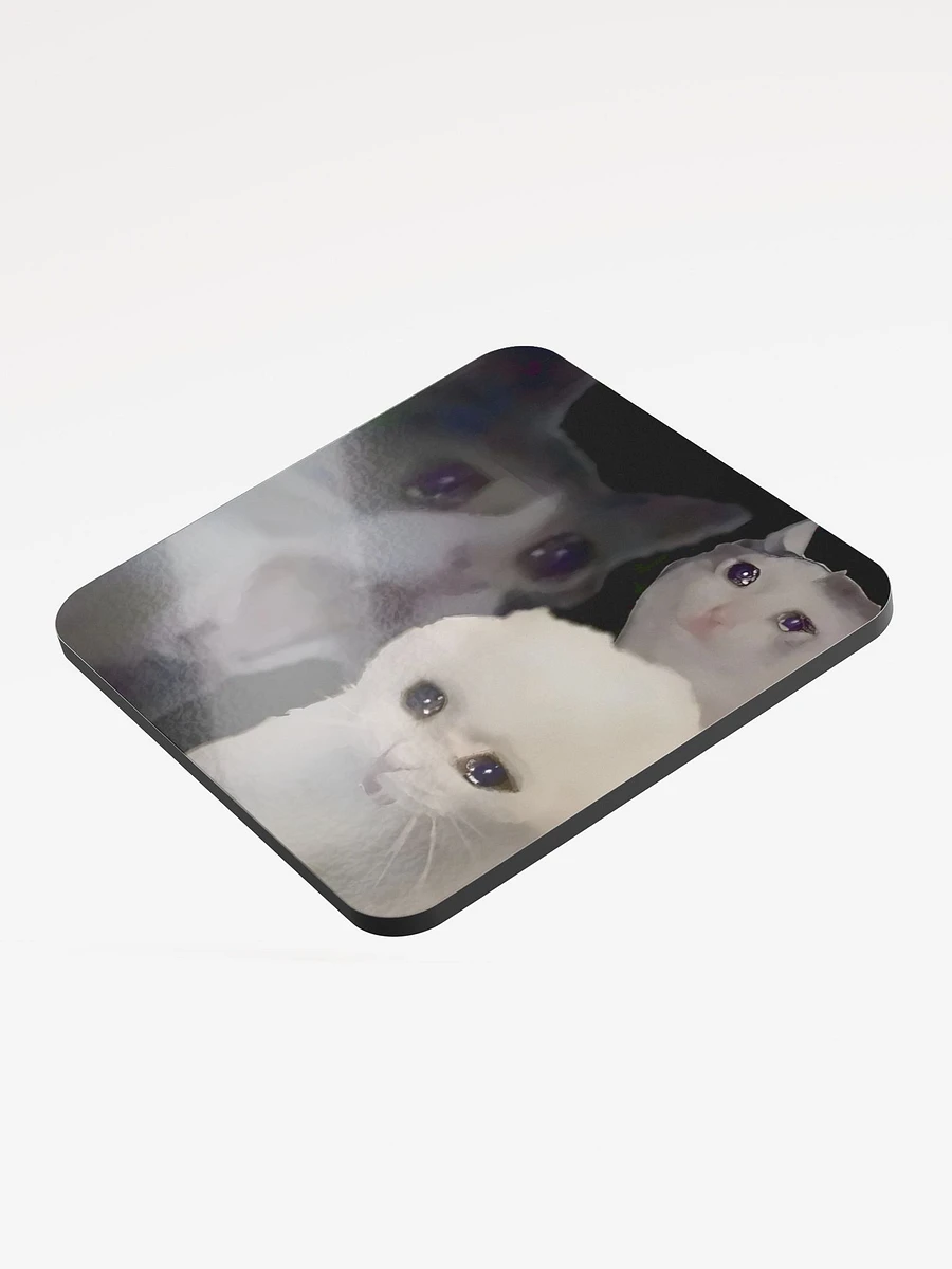 Glossed Cork Coaster: Meme Cats 2 product image (3)