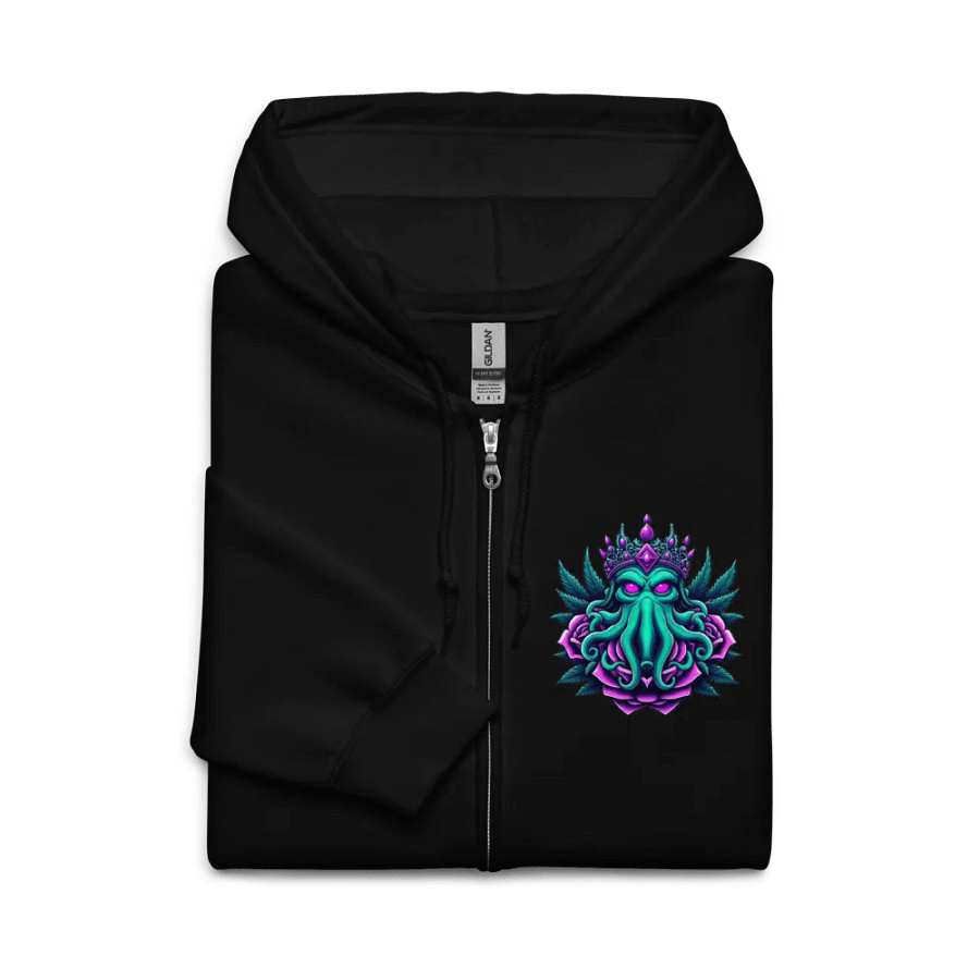 Cthulhu Royalty Hoodie V.1 Zip-Up (Lots of Colors!) (Up to 5xl!) product image (7)