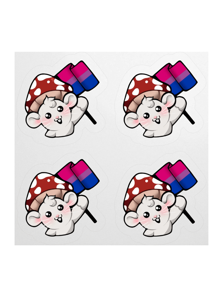 Bisexual Pride Flag Stickers product image (1)