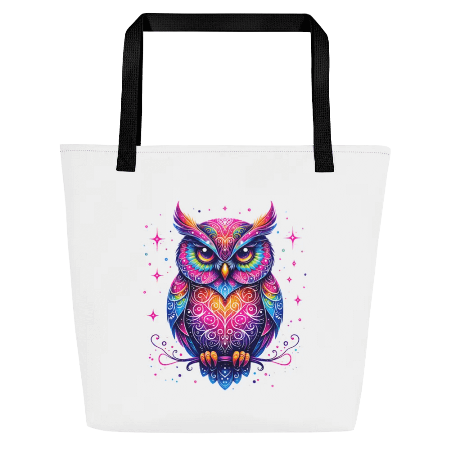 Psychedelic Owl All-Over Tote Bag product image (7)