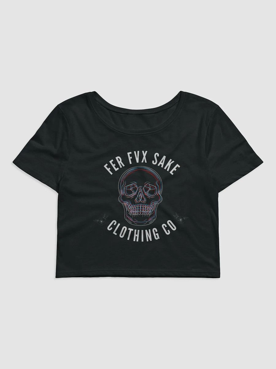 FFS 3D Skull Women's Cropped T-Shirt product image (1)