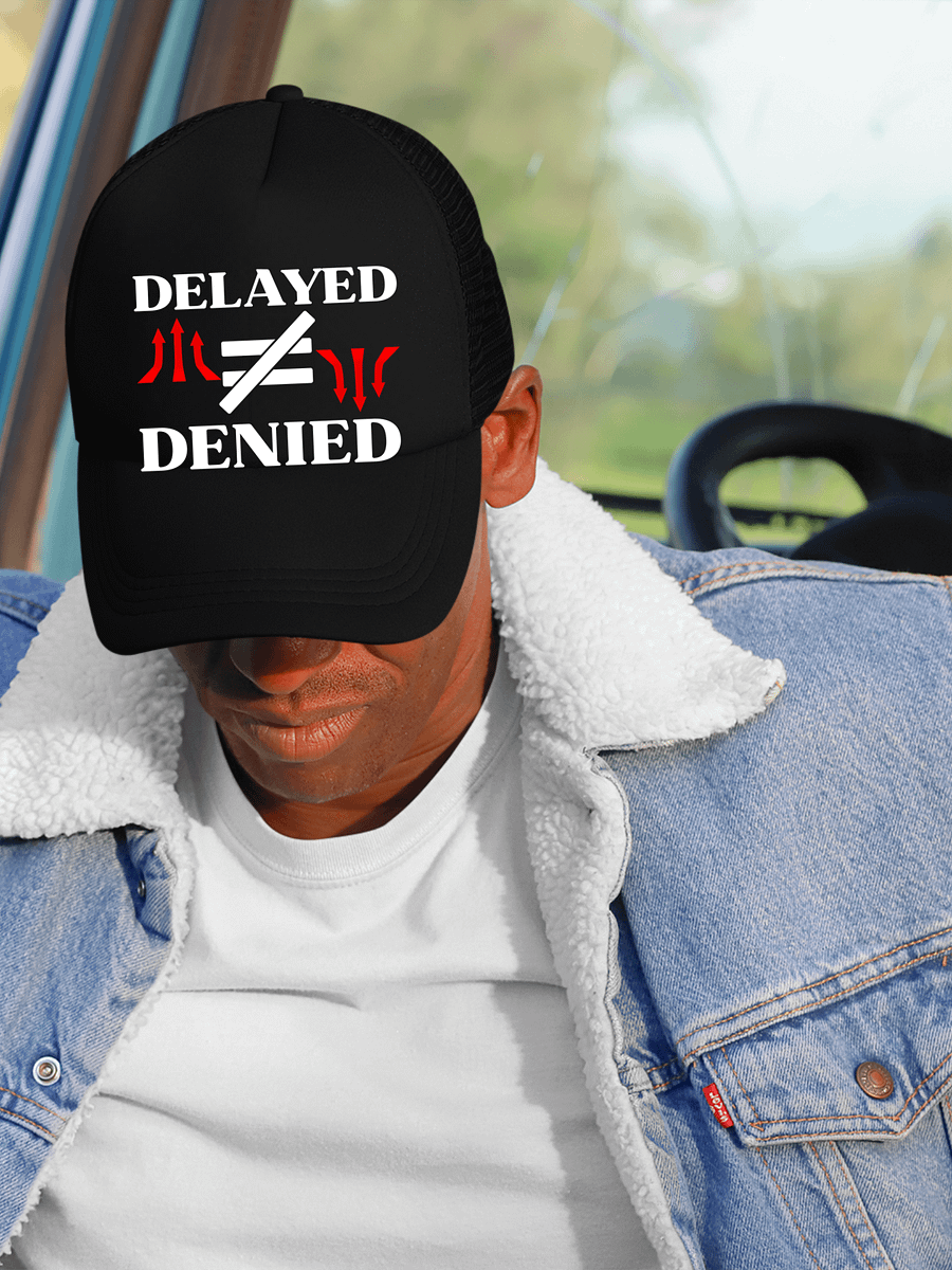 Delayed Not Denied Foam Trucker Hat. product image (1)