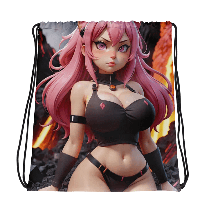 Volcanic Vixen Drawstring Backpack product image (1)