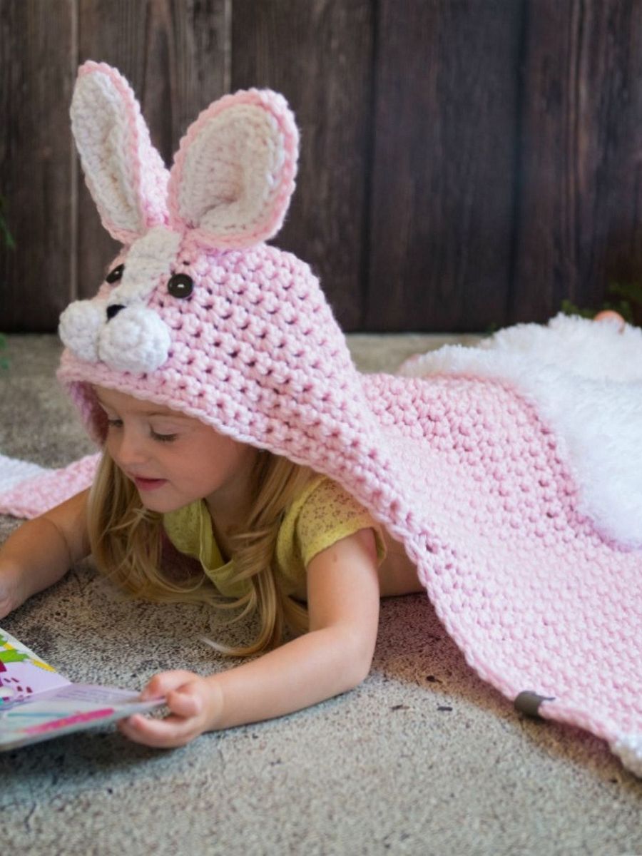 Hooded Rabbit Blanket Crochet Pattern product image (5)