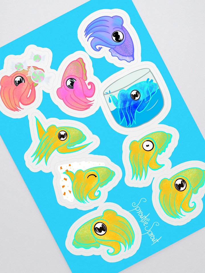 Classic Cuttlefish Compilation Sticker Sheet product image (1)