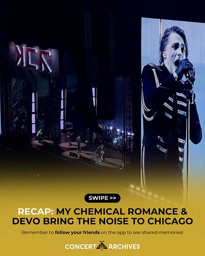 Chicago got a double shot of alt-rock greatness on August 29 as My Chemical Romance and Devo took over Soldier Field 🖤⚡🕶️

Fr...