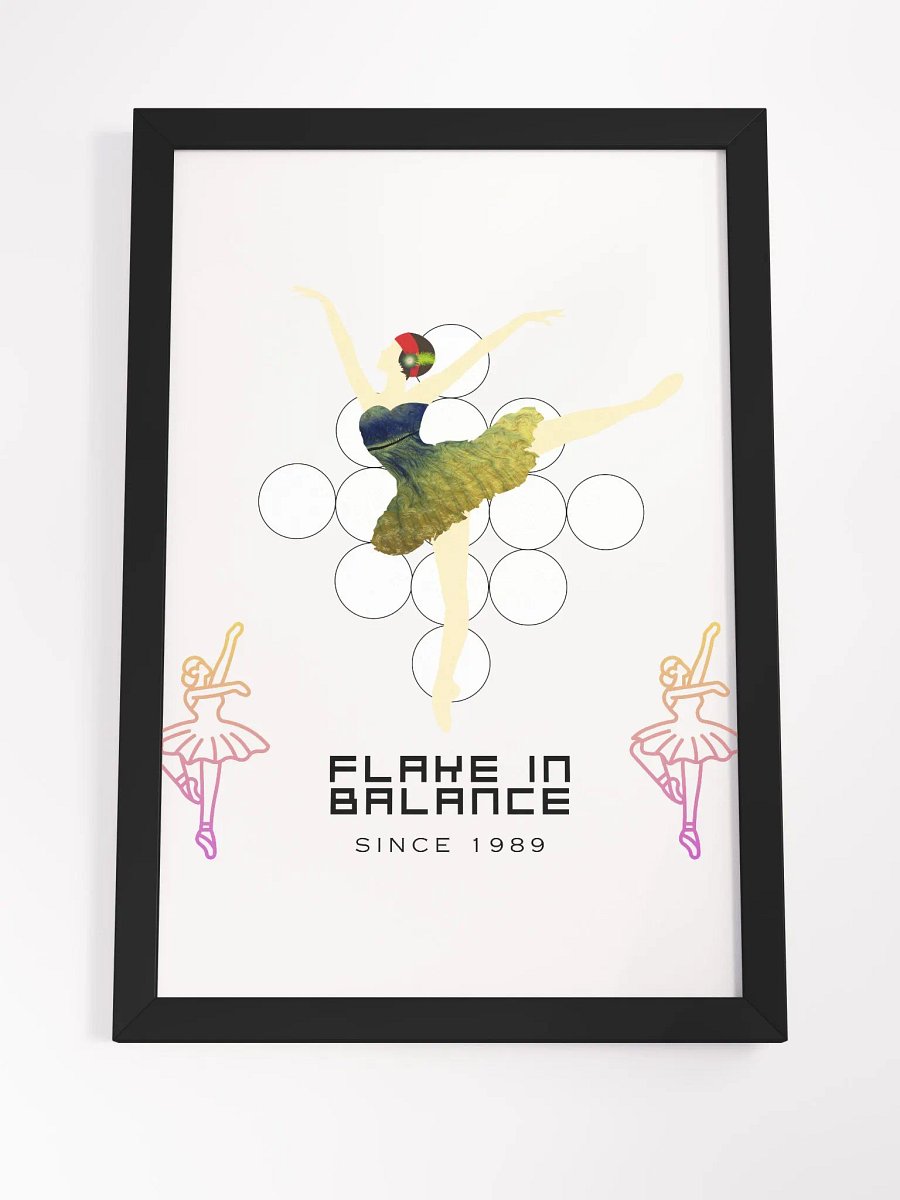 Flake in Balance Expression Framed High-Quality Matte Poster (in) product image (4)