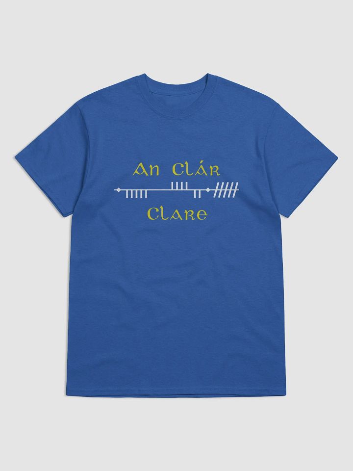 Clare/An Clár blue Scholastic Style Ogham Printed T-shirt product image (1)