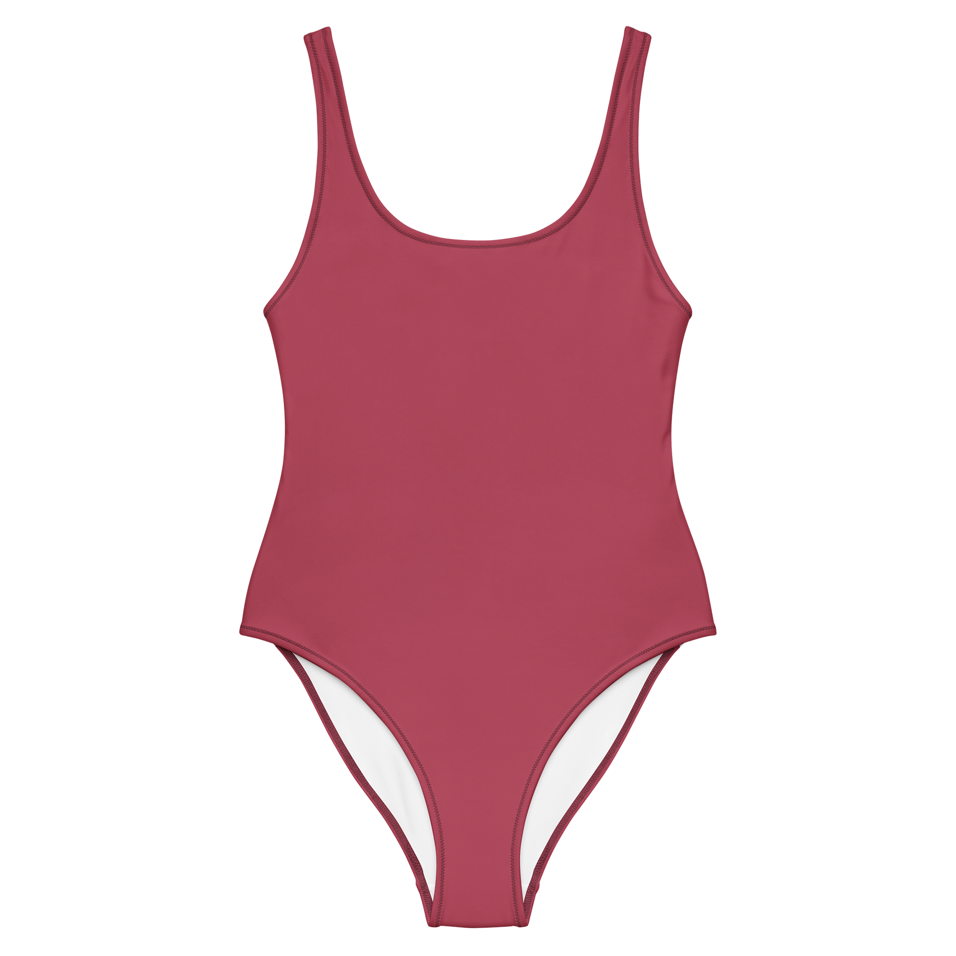 Sedona Sunset Rose Pink Solid Color Retro Inspired Women's One Piece Swimsuit product image (1)