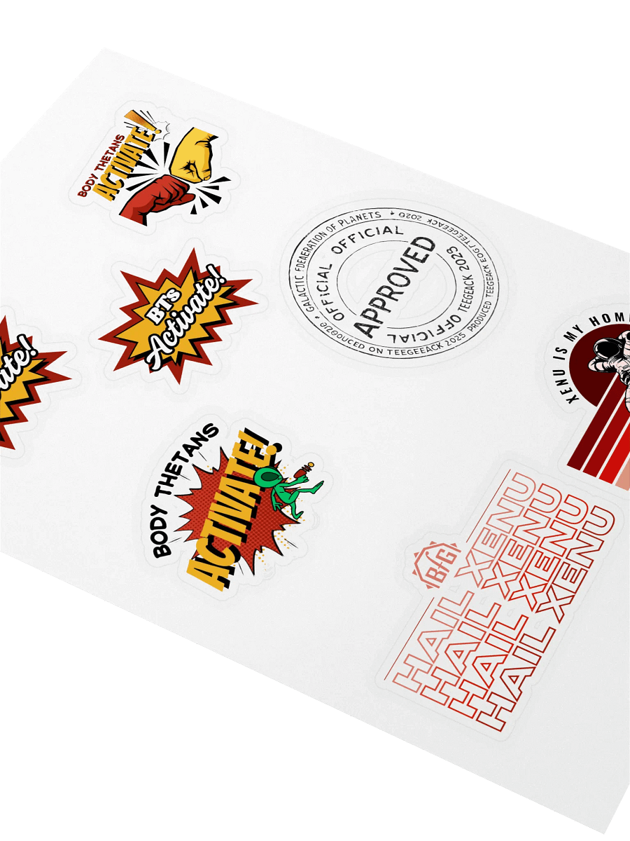 Xenu & the Body Thetans Multi-Sticker Pack product image (2)