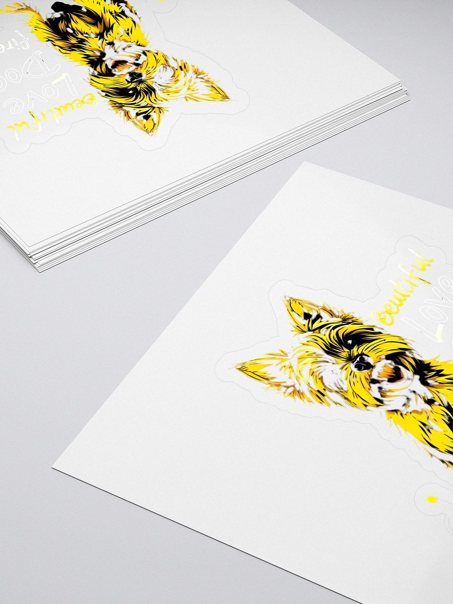 Love Dog Kiss Cut Stickers product image (4)